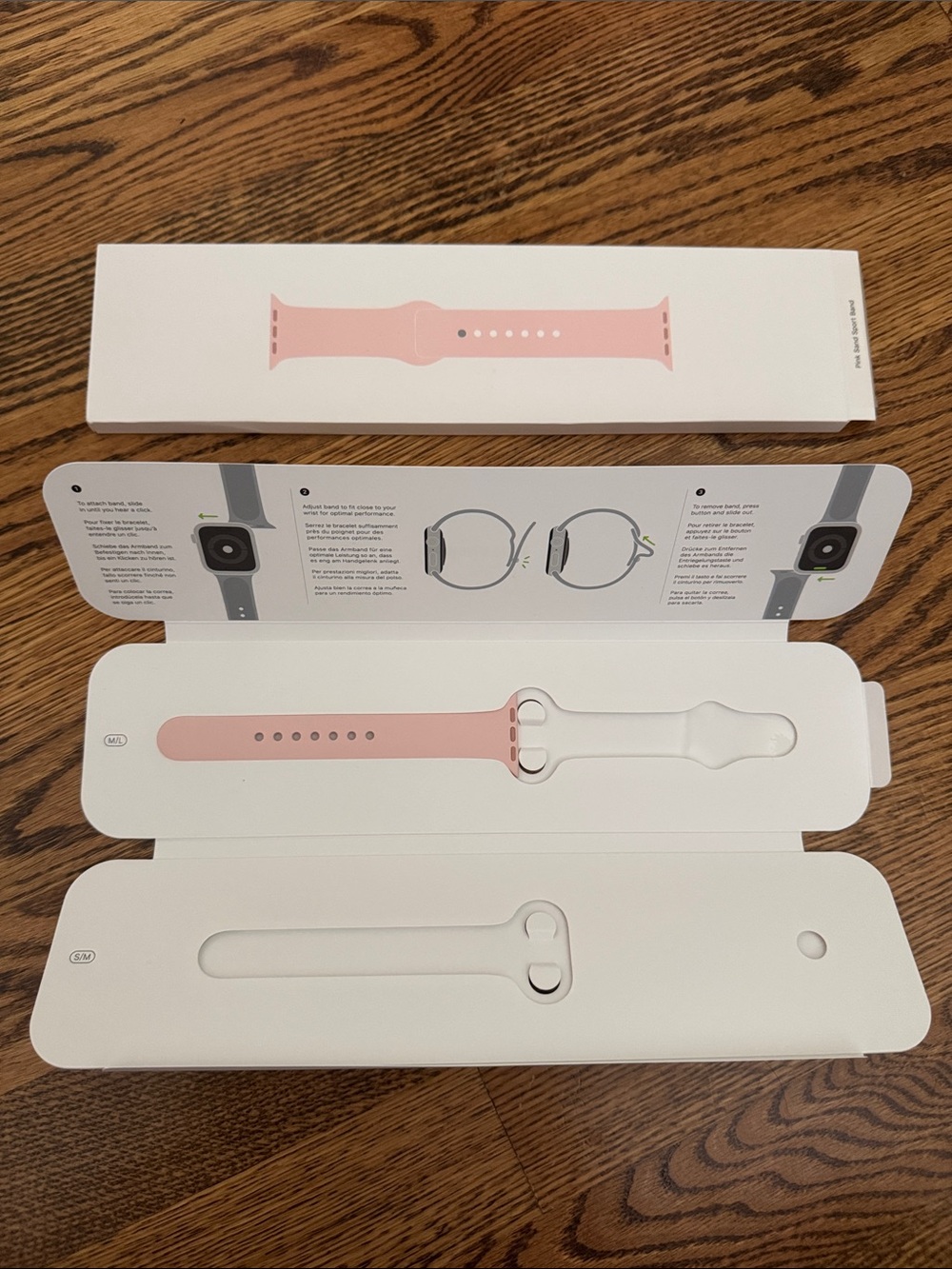Brand New Authentic Apple Watch Sport Band - Pink Sand (M/L STRAP ONLY) 40mm
